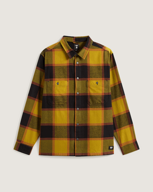 Skjorte Vans Larkspur Plaid Flannel Shirt Flerfarvet | VN000P7ZF0H