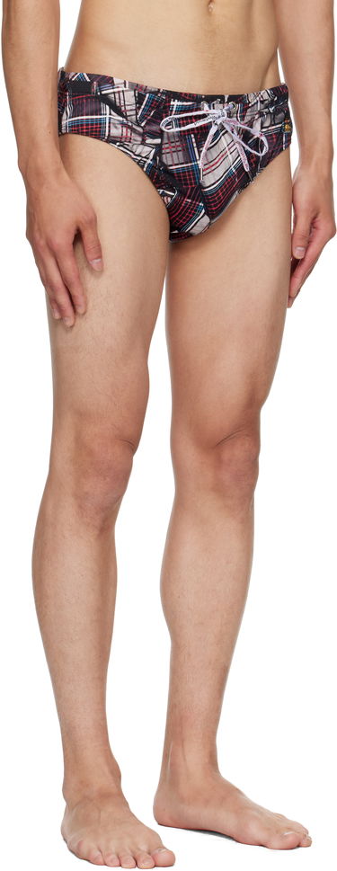 Badetøj Vivienne Westwood Vivienne Westwood Draped Tartan Swim Briefs Flerfarvet | 81010006-J0099-, 1
