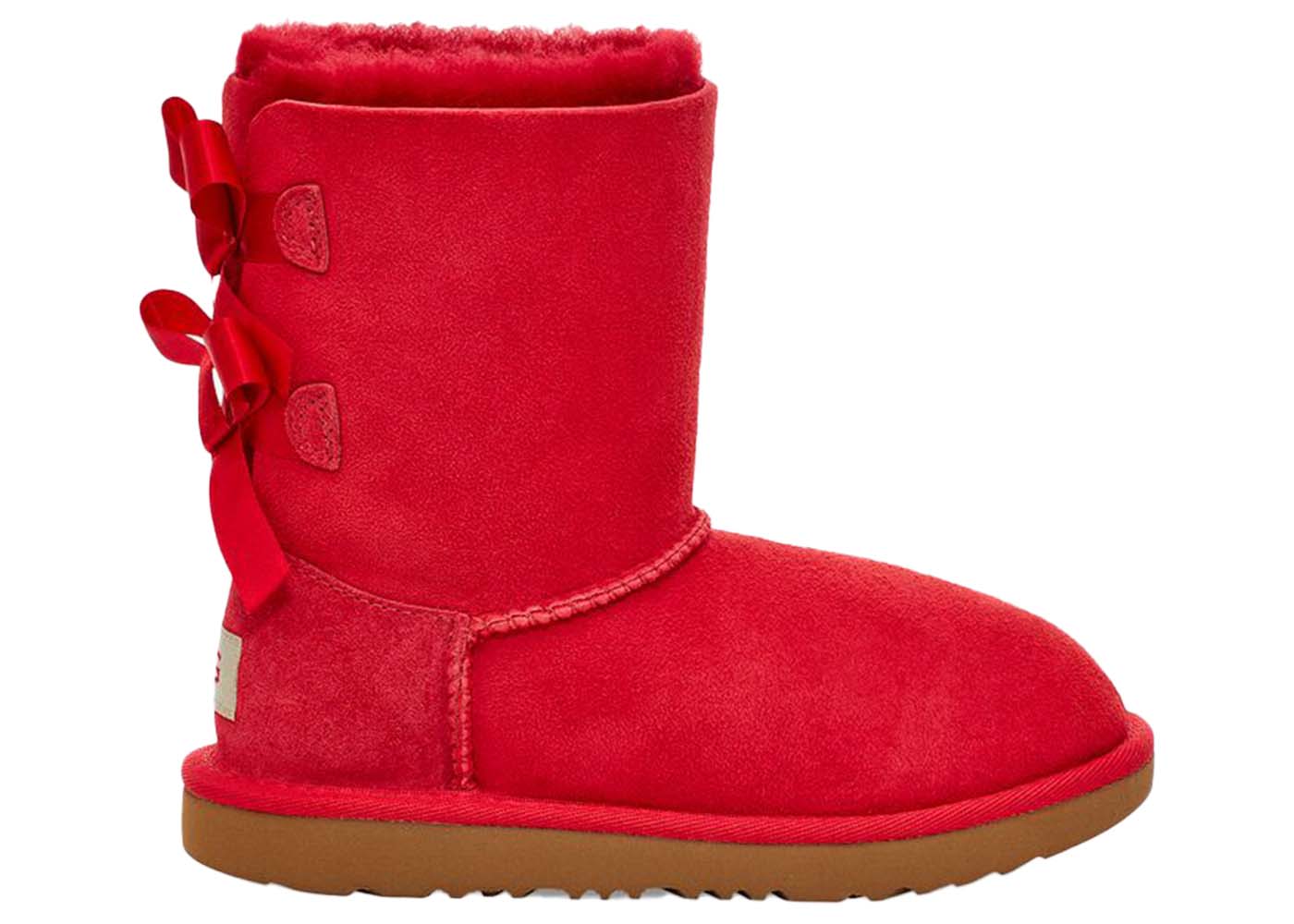 Tøj UGG Bailey Bow II Boot Ribbon Red (Toddler) Rød | 1017394T-RBRD, 0
