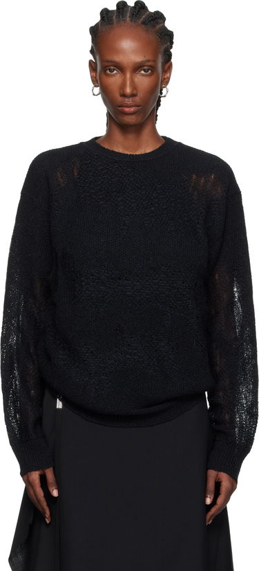 Sweater Ann Demeulemeester Ann Demeulemeester Lalla Oversize Sweater Sort | 2520-W-KN39-KN070-099, 0