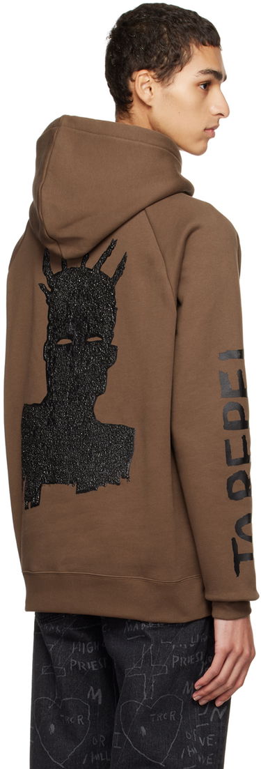 Sweatshirt Études Études Jean-Michel Basquiat Racing Self-Portrait Hoodie Brun | H22MC270OC11BR, 2