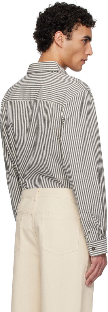 Skjorte A.P.C. A.P.C. Malo Striped Overshirt Beige | COHGG-H32023, 2