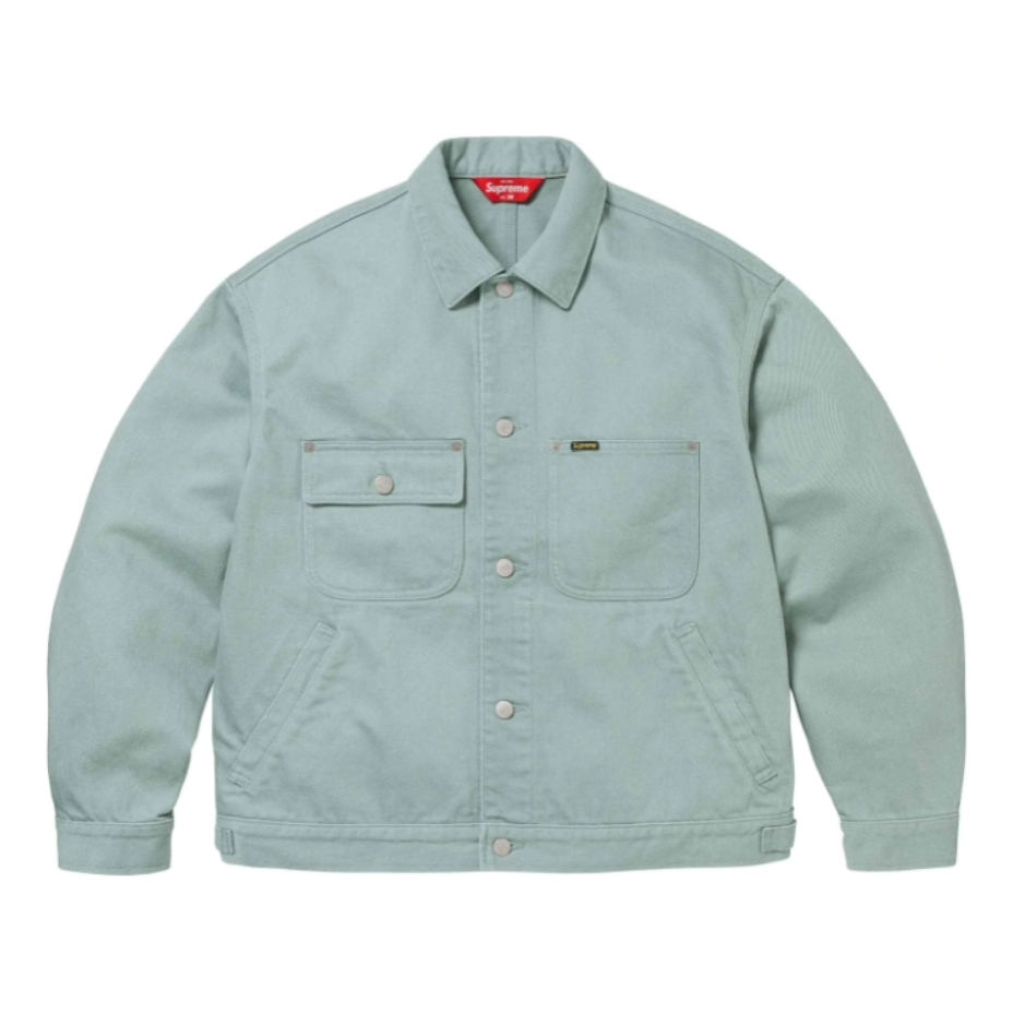 Jakke Supreme Chore Trucker Denim Jacket Grøn | SUP-SS24-232, 0