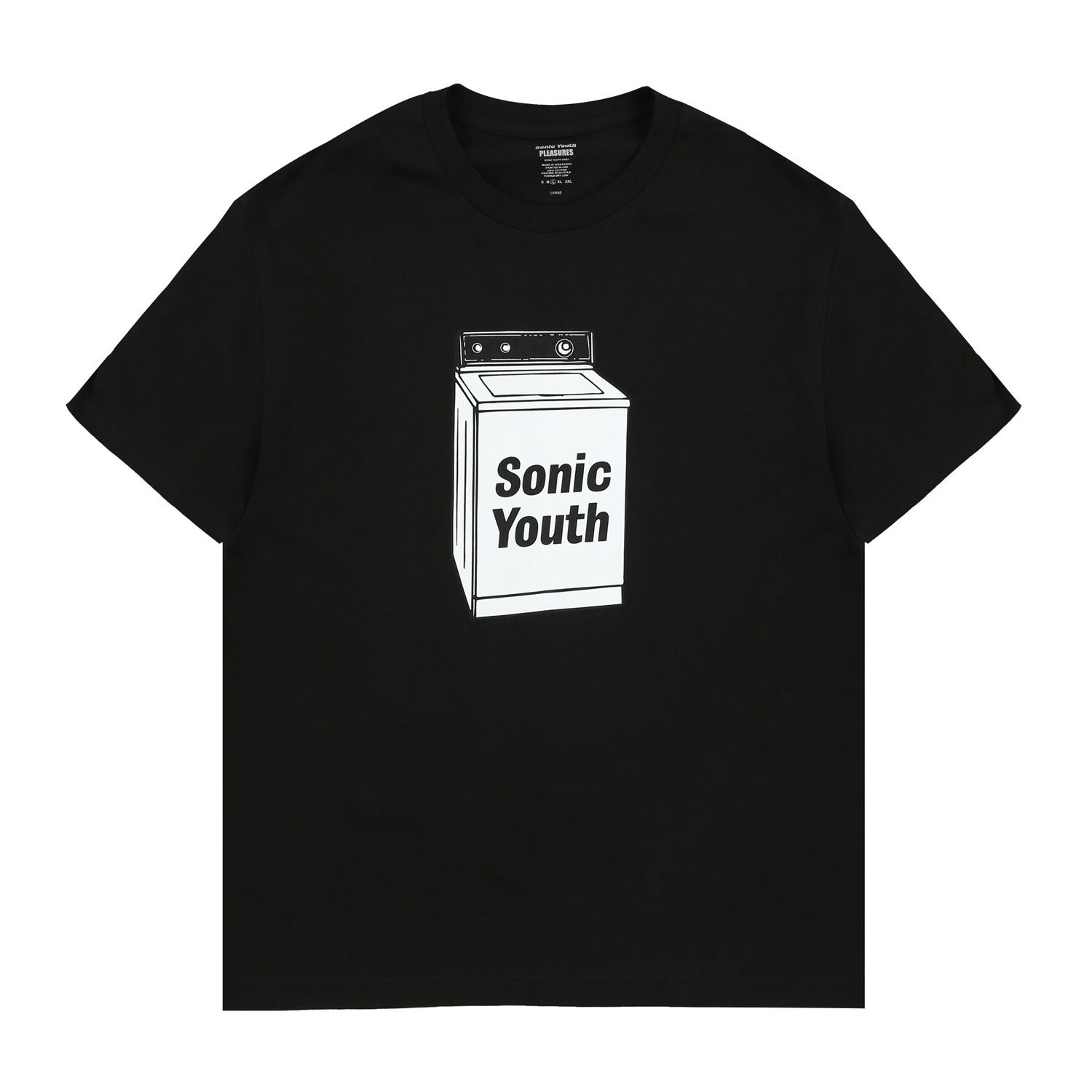 T-shirt Pleasures Techpack Tee Black Sort | P23SY020-BLACK, 1