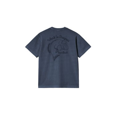 T-shirt Carhartt WIP Carhartt WIP Bait Shack Garment Dyed T-Shirt Blå | I034660_7, 3