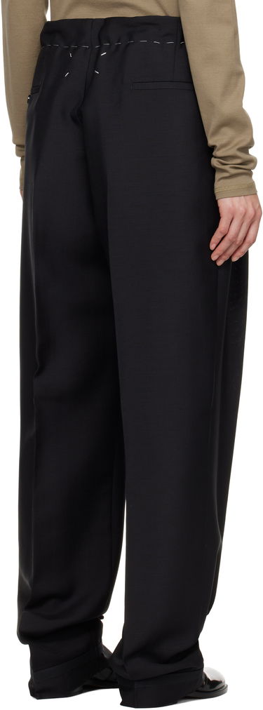 Bukser Maison Margiela Maison Margiela Wool Mohair Drawstring Trousers Sort | S51KA0602 M35301, 2