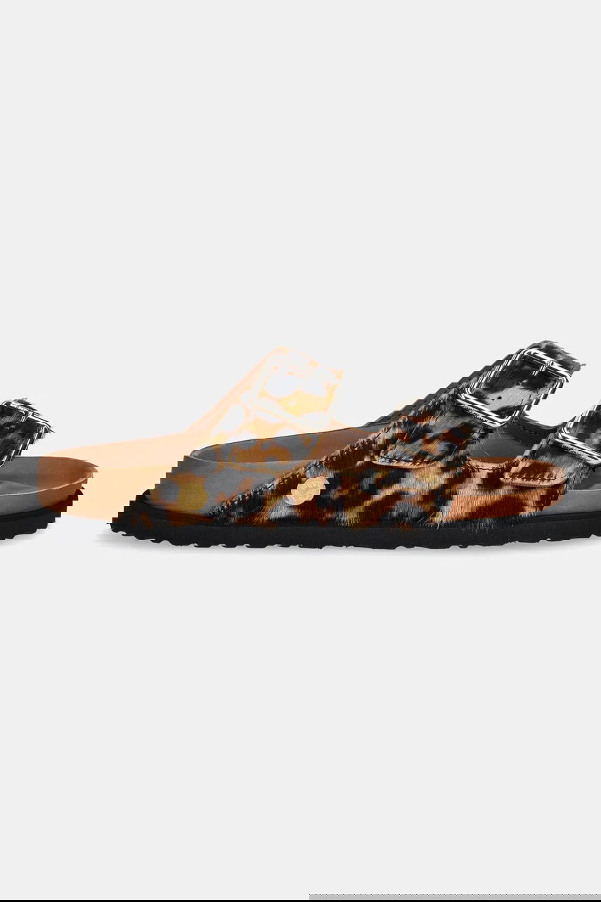 Sneakers og sko Birkenstock Leopard Print Buckled Sandals 1774 Arizona FUR Brun | 1031699, 1