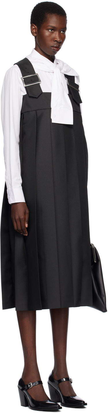 Kjole Comme des Garçons Comme des Garçons Gabardine Midi Dress Sort | RO-A005-051-1, 1