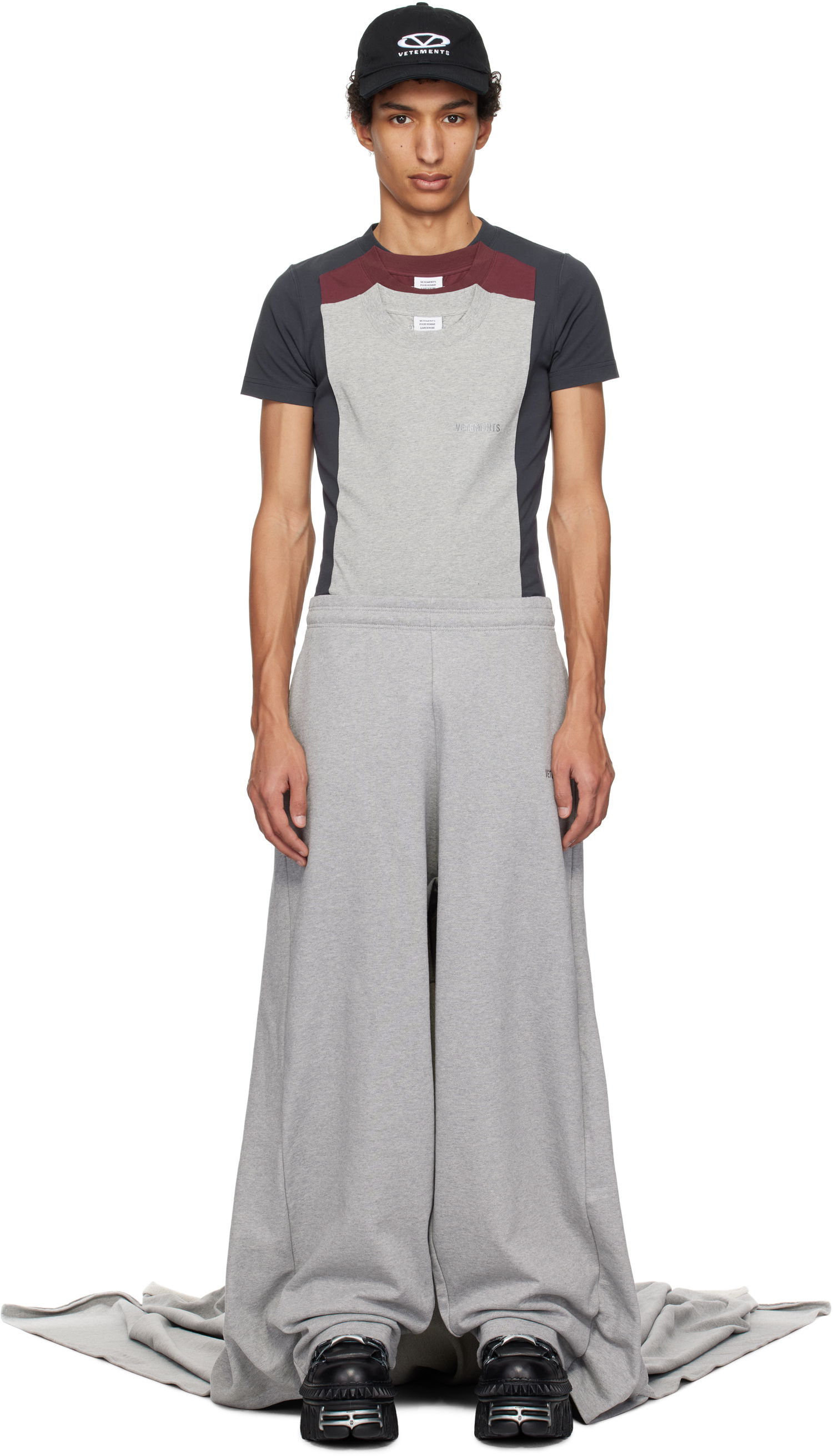Joggingbukser VETEMENTS Vetements Runway Train Sweatpants Grå | UA66SP640G, 0