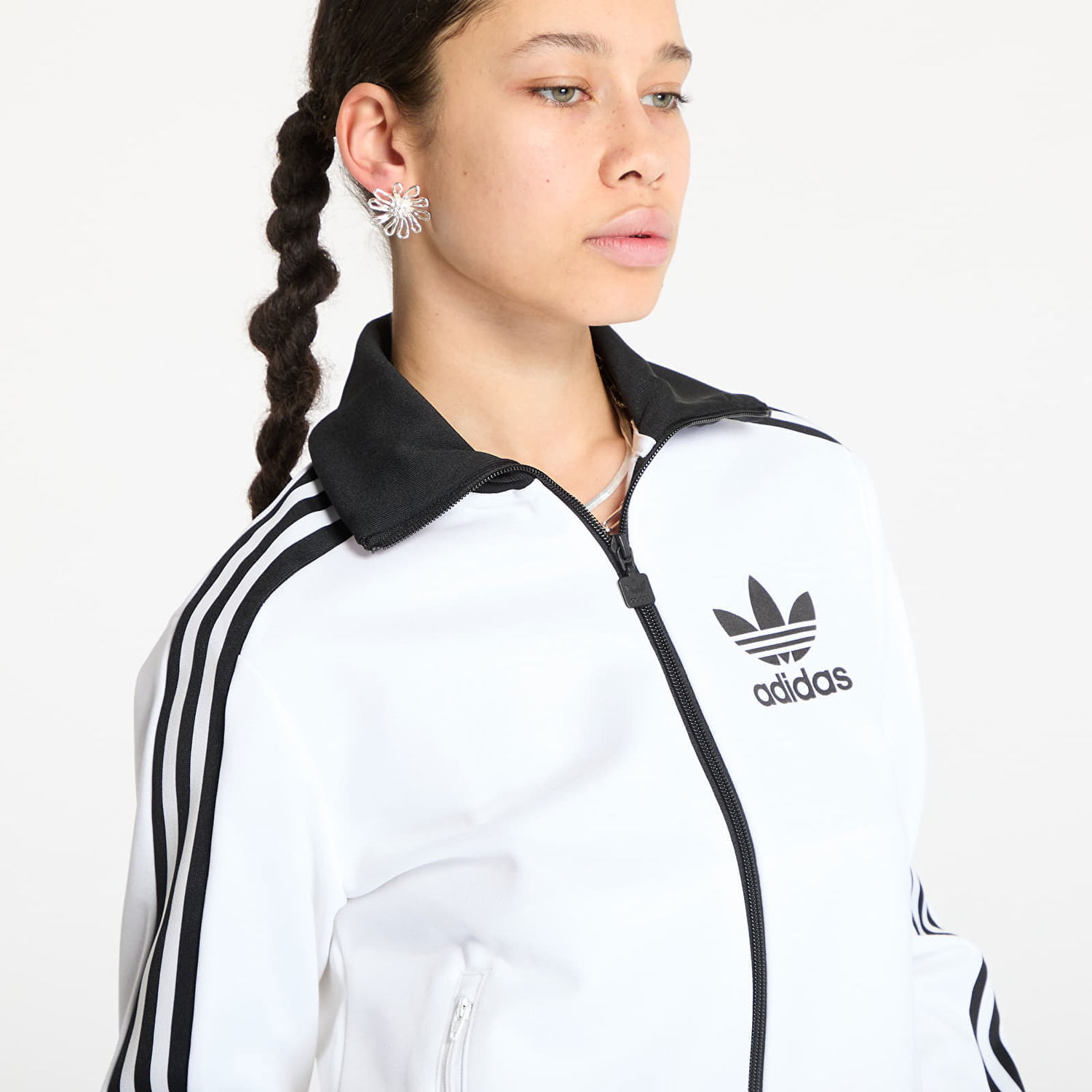 Bomberjakke adidas Originals Adicolor Classic Track Top Hvid | JC5806, 1