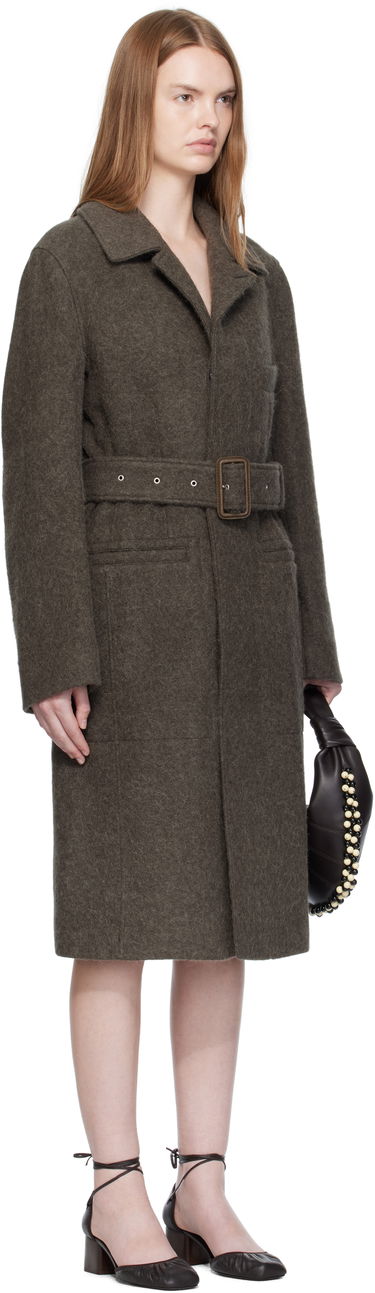Frakker LEMAIRE LEMAIRE Belted Tailored Coat Brun | CO1119 LF504, 1