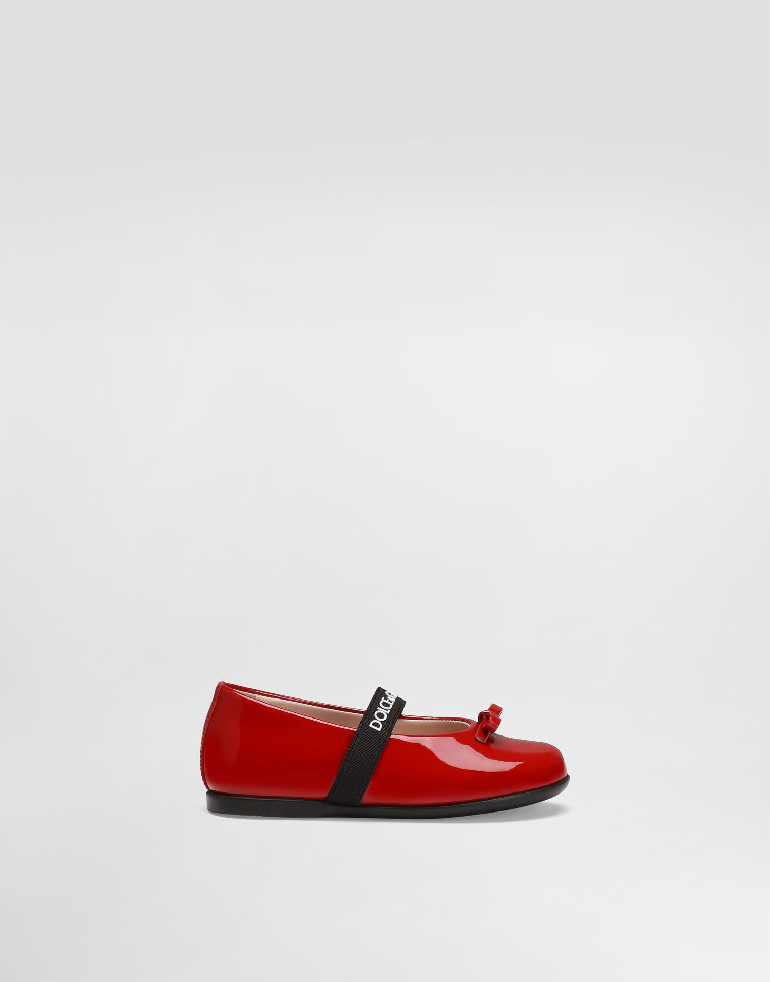Tilbehør Dolce & Gabbana Dolce & Gabbana Patent Leather Ballet Flats With Elastic Rød | D20093A483187124, 0