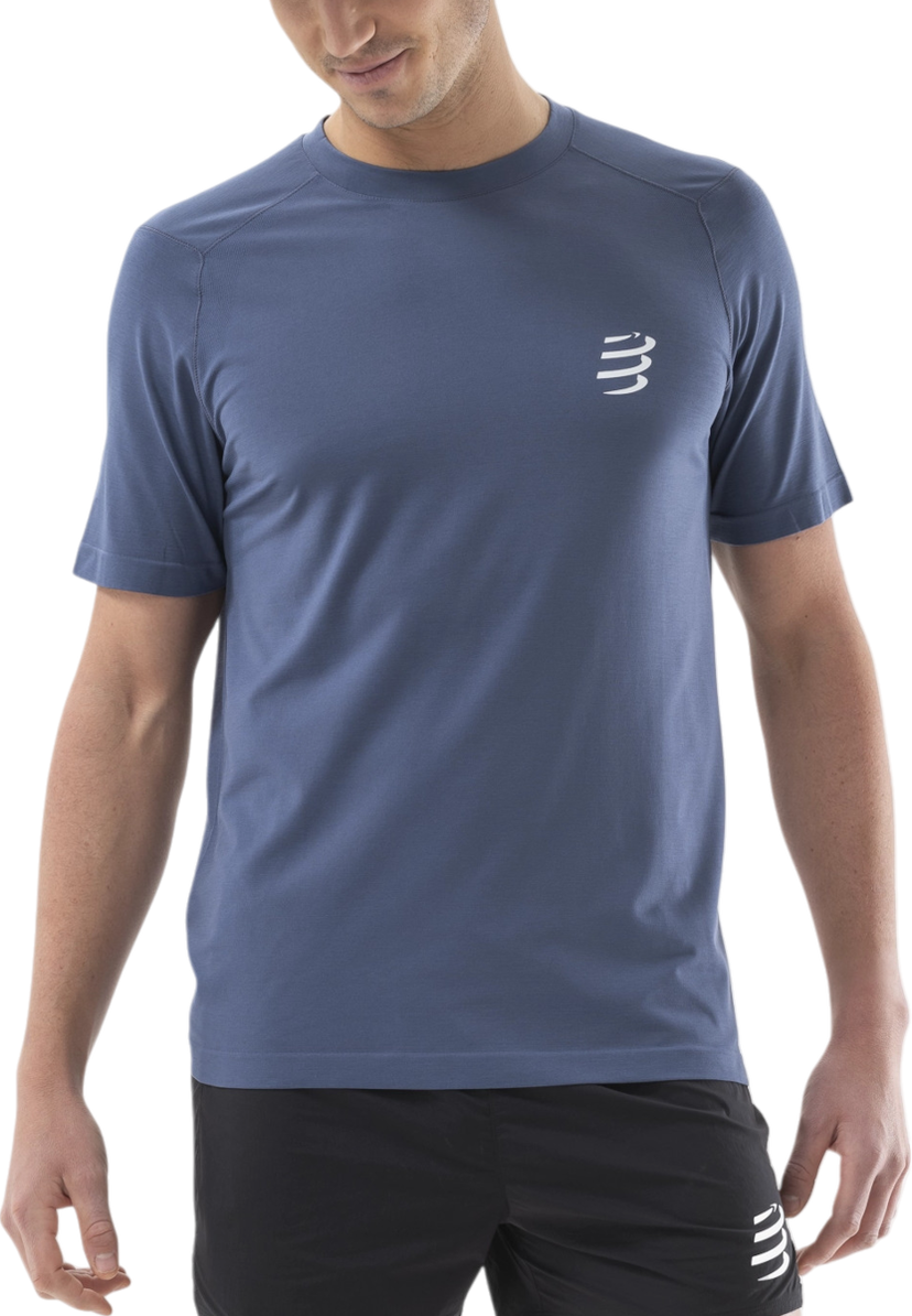 T-shirt Compressport Compressport Performance Short Sleeve T-Shirt Blå | atsm4925123