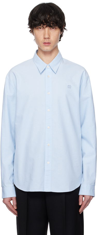 Skjorte Acne Studios Acne Studios Button-Up Shirt Blå | CB0096-, 0