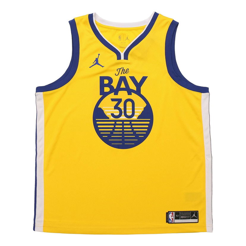 Jersey Jordan Jordan NBA Stephen Curry Warriors Statement Edition 2020 Swingman Jersey Gul | CV9477-729