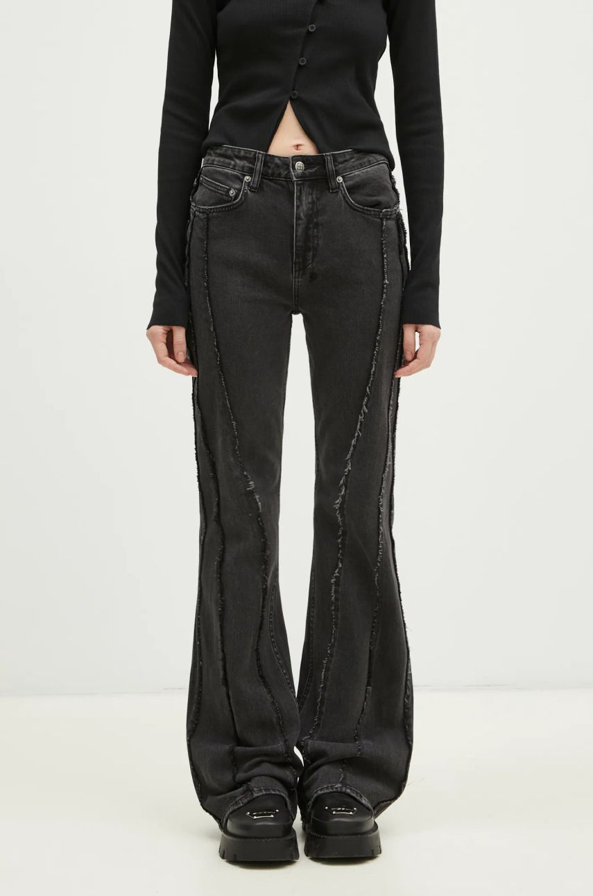 Jeans Ksubi KSUBI Soho Haunt High-Waisted Flare Jeans Sort | WPS25DJ003, 0