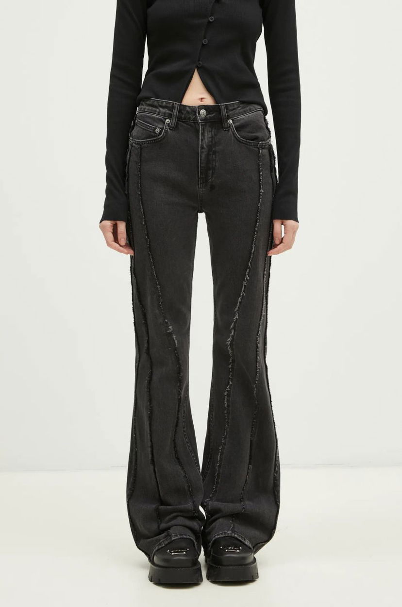 Jeans Ksubi KSUBI Soho Haunt High-Waisted Flare Jeans Sort | WPS25DJ003