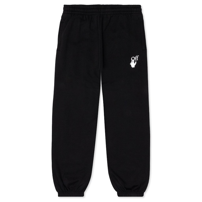 Joggingbukser Off-White Slim Fit Marker Track Sweatpants Black Multi Sort | OMCH029R21FLE0011032