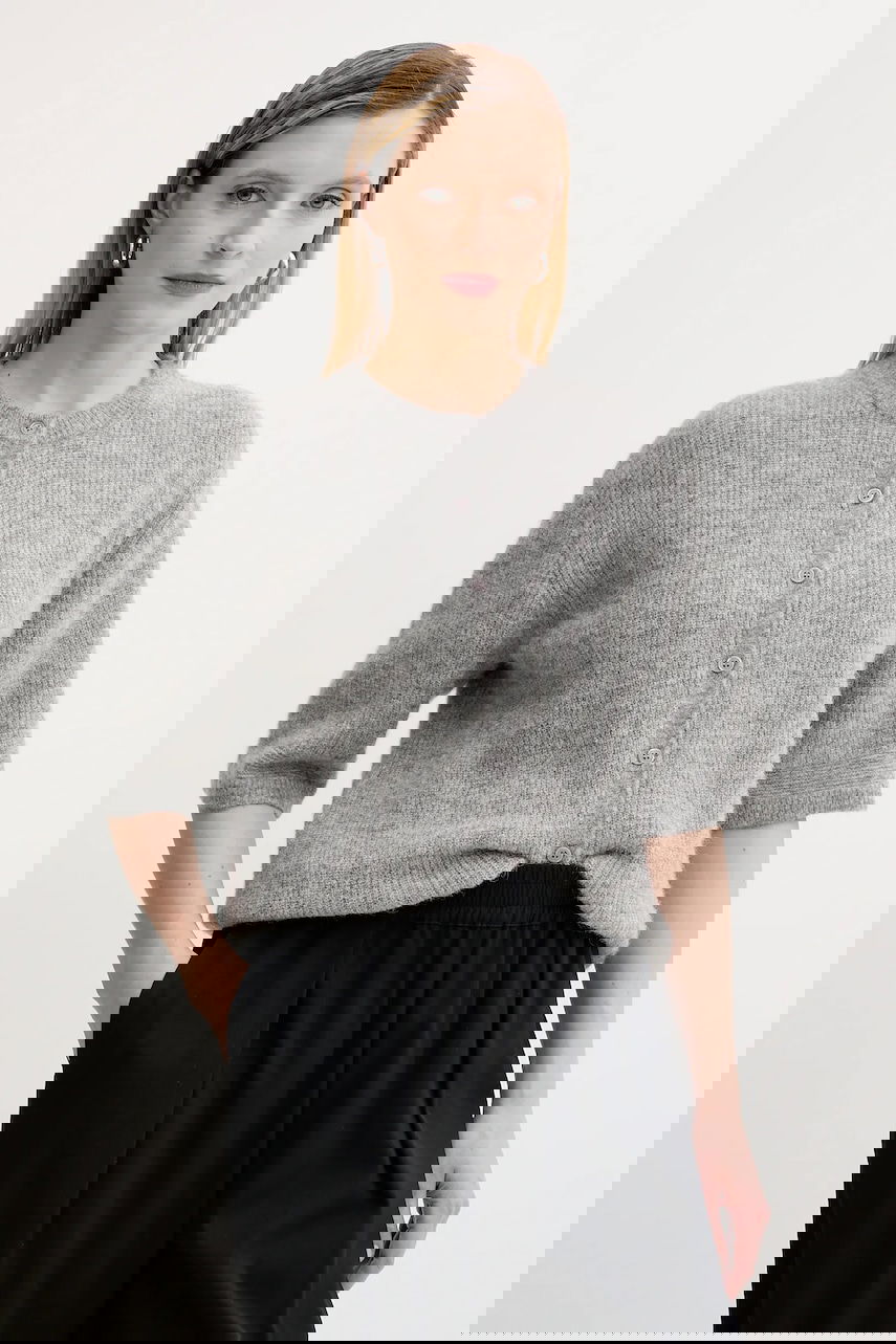 Sweater Samsoe Samsoe Samsoe Samsoe SAANOURA Cardigan Grå | F25200115, 0
