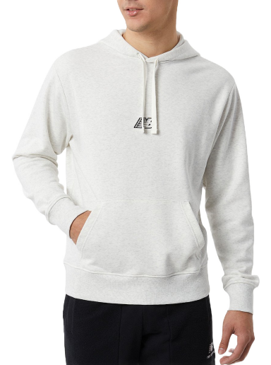 Sweatshirt New Balance Hoodie Essentials Hvid | mt23511-sah