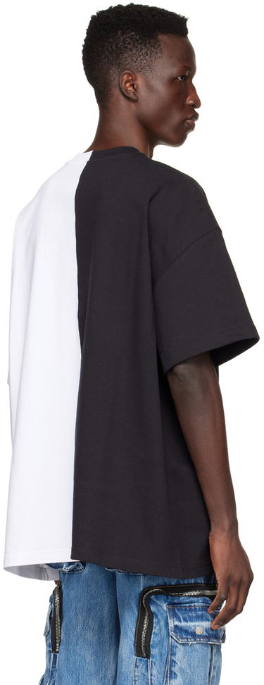 T-shirt We11done Half & Half T-Shirt Hvid | WD-TT1-22-558-U-BW, 2