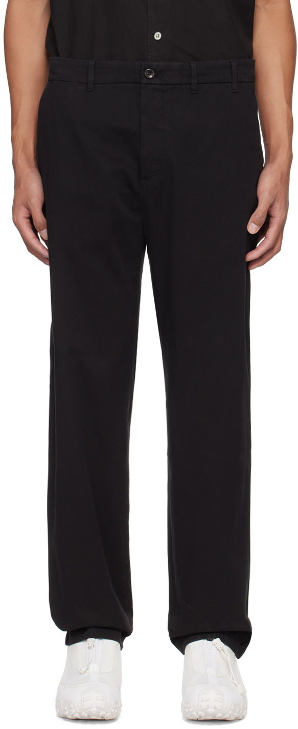 Bukser NORSE PROJECTS Norse Projects Aros Regular Trousers Sort | N25-0368, 0