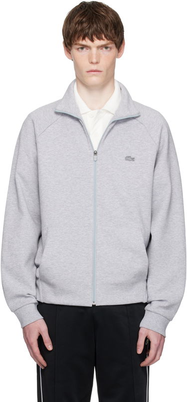 Sweatshirt Lacoste Lacoste Double Faced Jersey Zip-Up Sweatshirt Grå | SH9559_CCA, 0