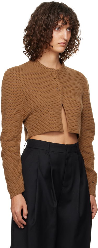 Sweater ADER ERROR Cropped Buttoned Cardigan Brun | BN01FWKT0701BR, 1