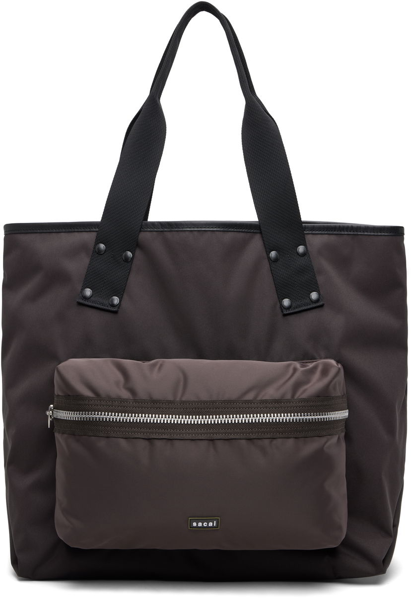 Mulepose sacai Sacai Pocket Large Tote Grå | 25-01020S