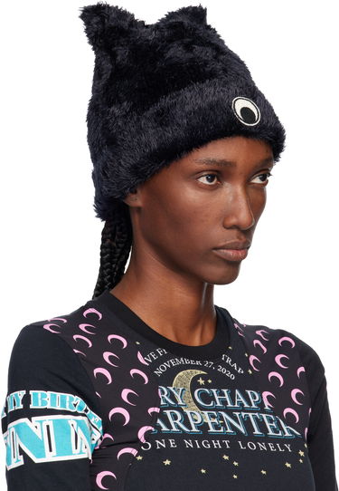 Beanie Marine Serre Marine Serre Wild Fluffy Knit Beanie Sort | UHG068ACKNI0536, 1