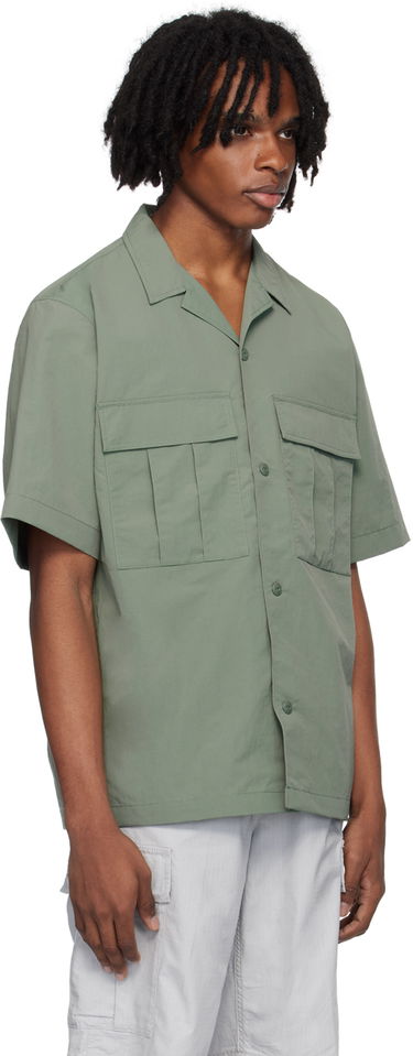 Skjorte Carhartt WIP Short Sleeve Camp Collar Shirt Grøn | I033022, 1