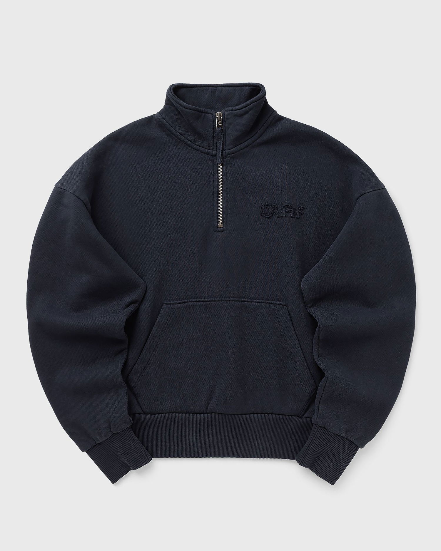 Sweatshirt ØLÅF Retro Logo Half Zip Sweatshirt Mørkeblå | W220207-NAVY, 0