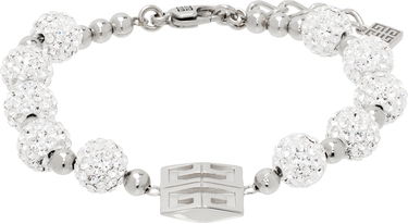 Armbånd Givenchy Crystal Embellished 4G Logo Charm Bracelet Metalisk | BF20HPF05M040, 0