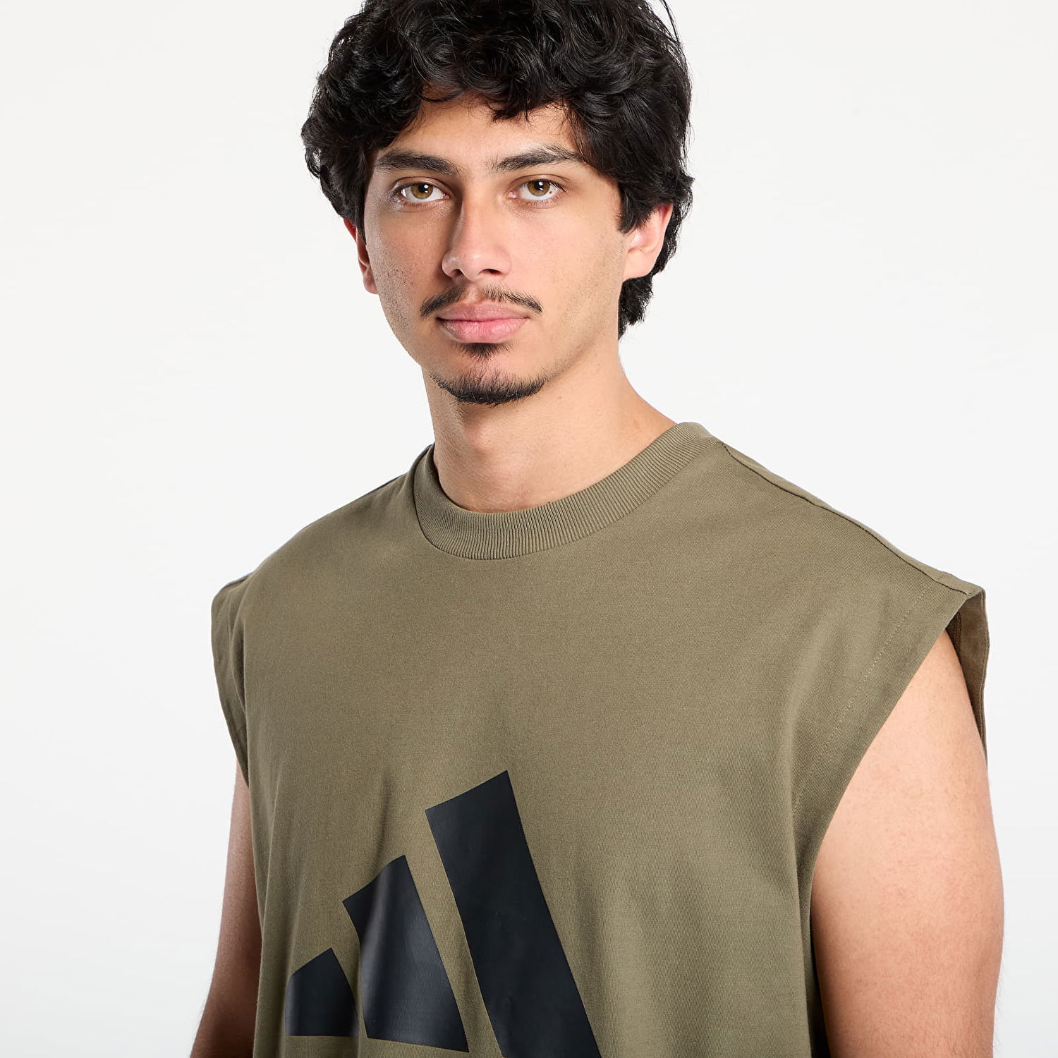 Tanktop adidas Performance Basketball Sleeveless T-Shirt Grøn | JX5589, 1