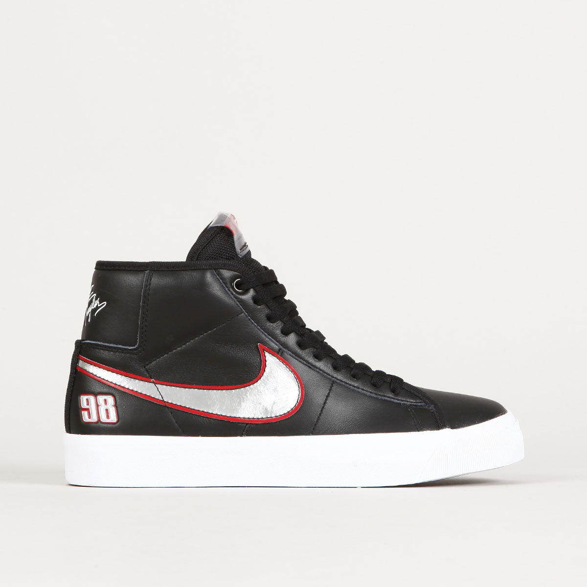 Sneakers og sko Nike SB Blazer Mid Pro GT "Black Silver Red" Sort | FN4182-001, 0