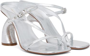 Tilbehør Dries Van Noten Dries Van Noten Strappy Sculptural Heeled Sandals Metalisk | WS251-1623-207, 3