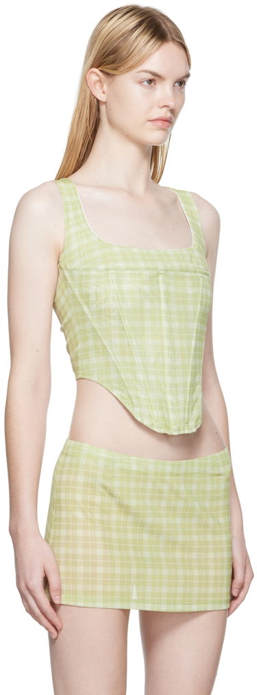Nederdel Miaou Miaou Campbell Plaid Tank Top Grøn | 7020-CL-BBL-PM1, 1