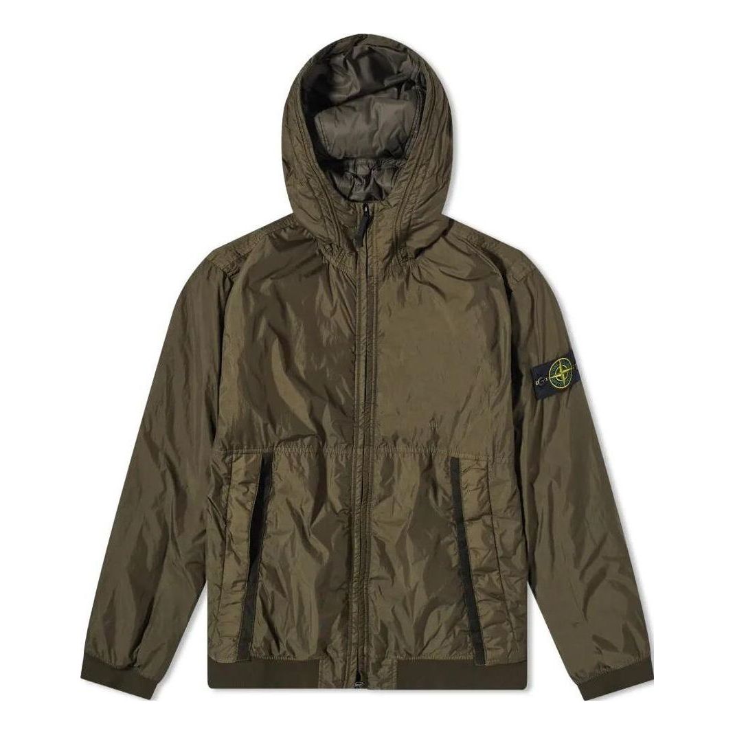 Vindjakke Stone Island Stone Island Logo Patch Track Jacket Grøn | 791540823-V0058, 0