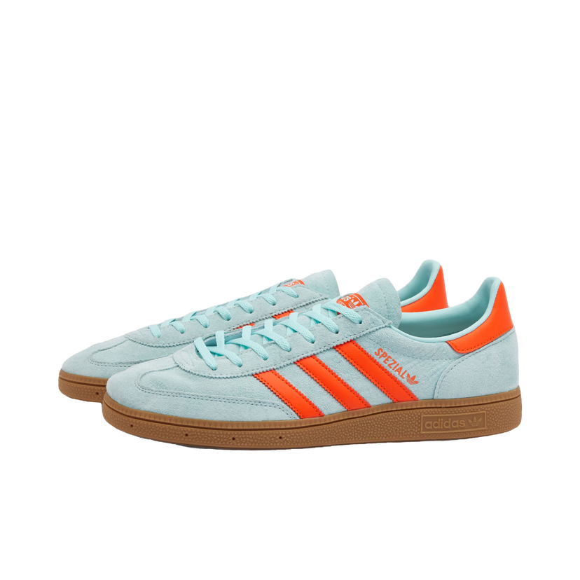 Sneakers og sko adidas Originals Adidas Handball Spezial Sneakers in Semi Flash Aqua/Impact Orange/Gum, Turkis | IH5374