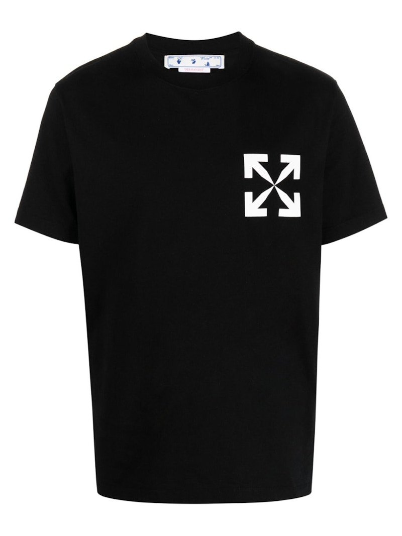 T-shirt Off-White Arrows Print T-Shirt Black/White Sort | OMAA027C99JER0021001/OMAA027C99JER0121001