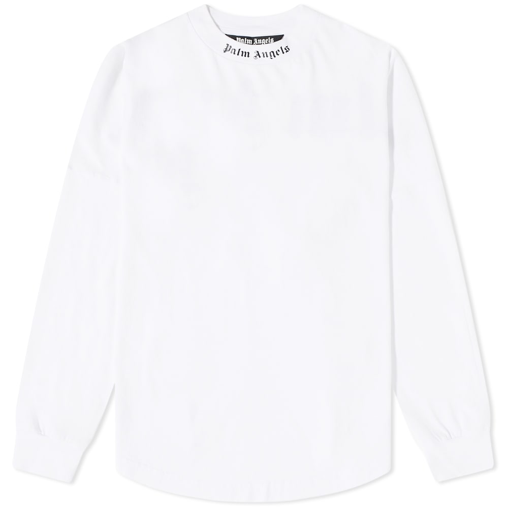 T-shirt Palm Angels Logo Mock Neck T-shirt Hvid | PMAB001C99JER0010110, 0