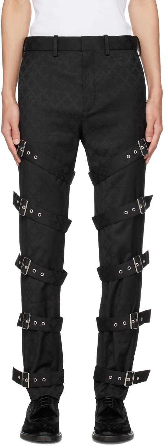 Bukser Charles Jeffrey Loverboy Buckle Strap Trousers Sort | 31030101