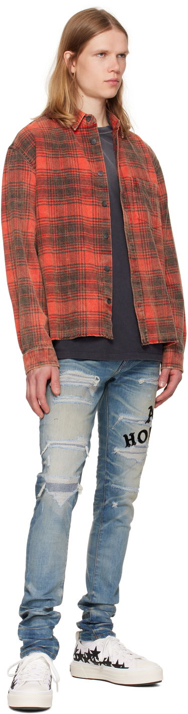 Jeans AMIRI AMIRI 'Hollywood' Repaired Jeans Blå | AMDNSY1152, 3