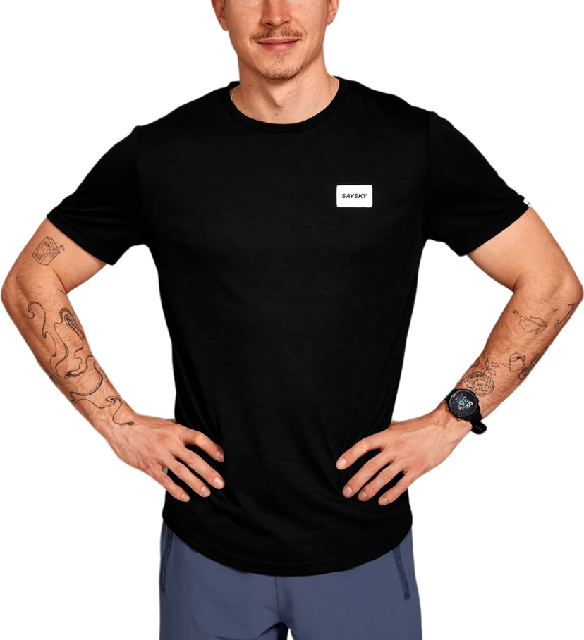 T-shirt Saysky Saysky Clean Motion T-Shirt Sort | xmrss51c901