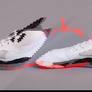 Sneakers og sko Jordan Air Jordan 5 Retro ''Fire Red Black Tongue'' 2013 GS Hvid | 440888 120, 0