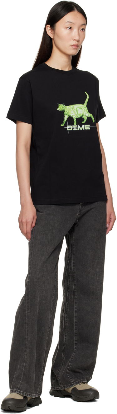 T-shirt Dime Dime Splinter Graphic T-Shirt Sort | DIMESU2552BLK, 3