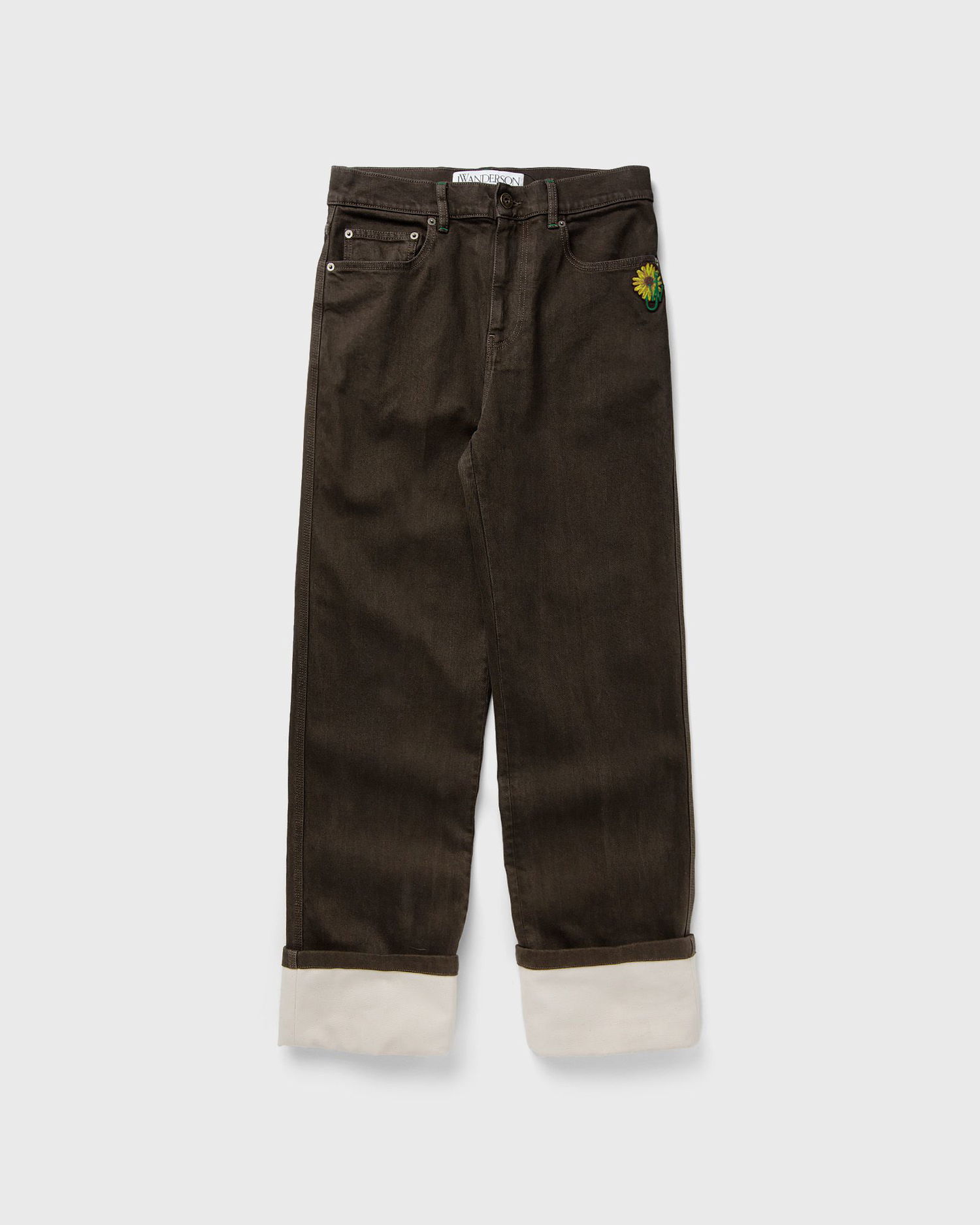 Jeans JW Anderson CONTRAST TURN UP JEANS Jeans Brun | DT0100-PG1673-958, 0