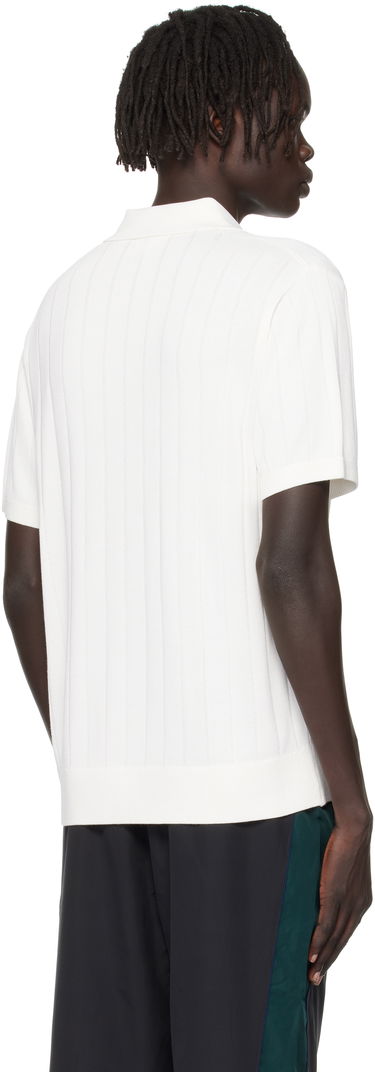 Polo skjorte Lacoste Ribbed Knit Polo Hvid | AH5339_70V, 2
