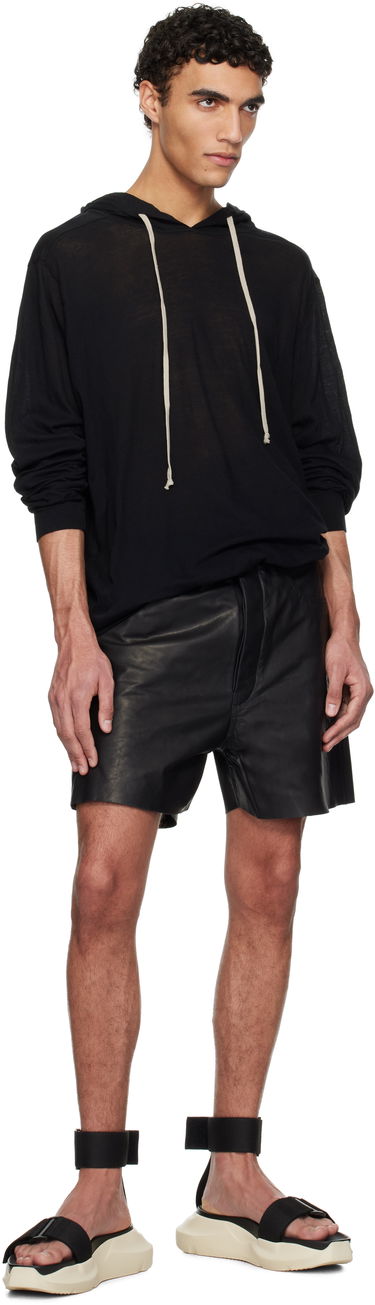 Sweatshirt Rick Owens Rick Owens Hollywood Unstable Cotton Hoodie Sort | RU01E5282 UC, 3