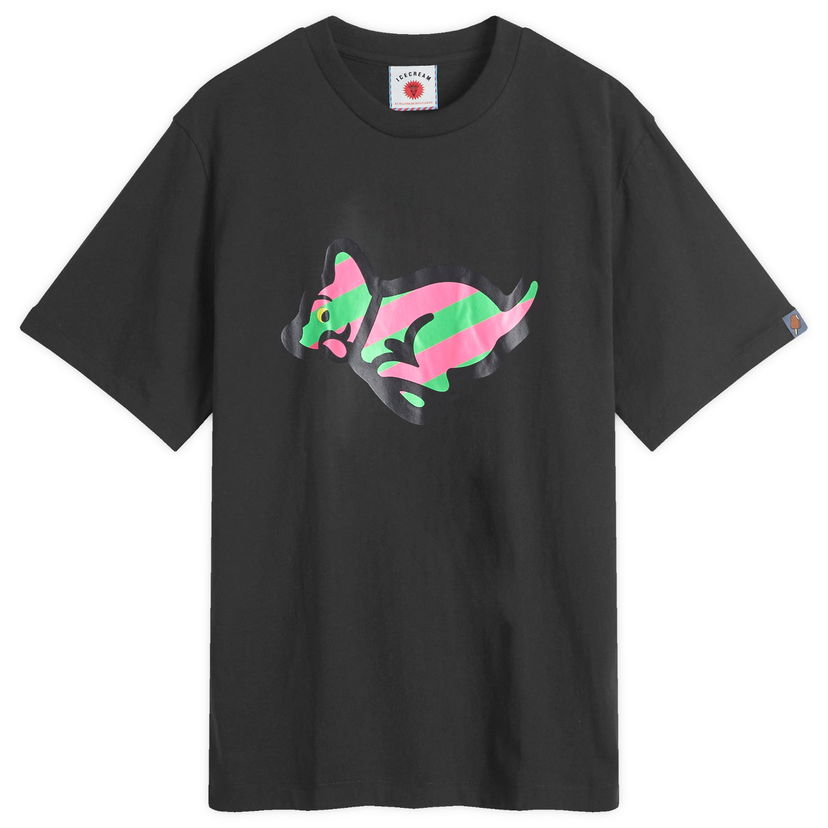 T-shirt BBC IceCream Running Puppy Graphic Tee Sort | IC24459-BLK